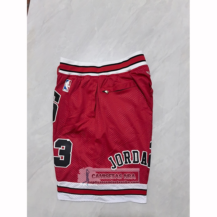 Pantalone Chicago Bulls Mitchell & Ness Just Don 1997-98 Rojo